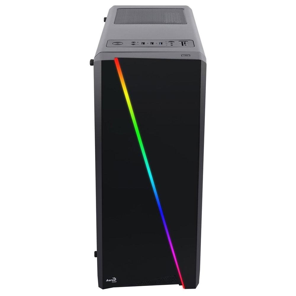 Imagem 2 de 6 do produto Gabinete Aerocool Cylon, Mid Tower, ATX, RGB LED, Preto