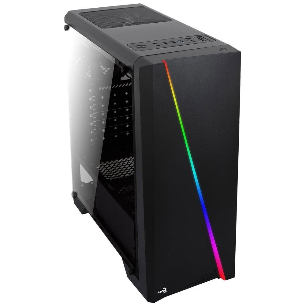 Imagem 5 de 6 do produto Gabinete Aerocool Cylon, Mid Tower, ATX, RGB LED, Preto