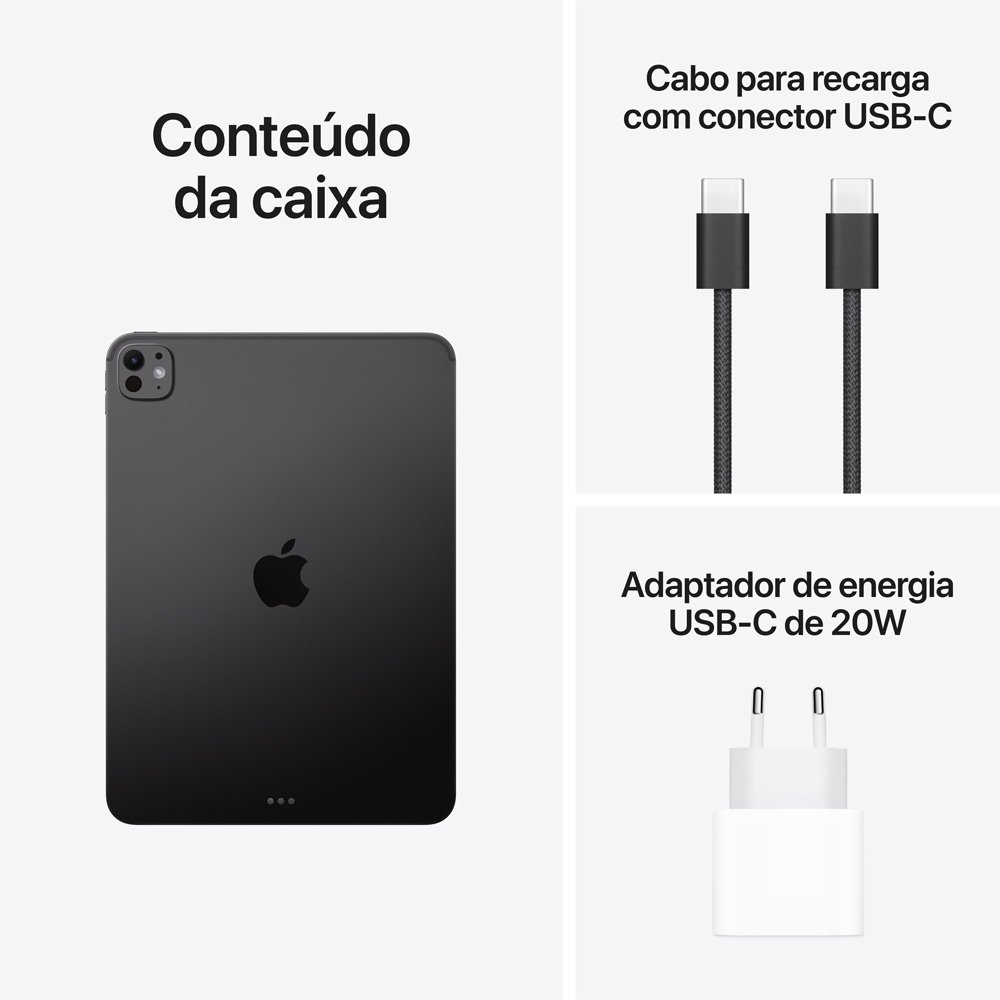 iPad Pro de 11 Chip M5, Wi-Fi, 1TB, Câmera 12MP. Vidro Convencional, Preto-espacial - MDWP4BZ/A - view 9
