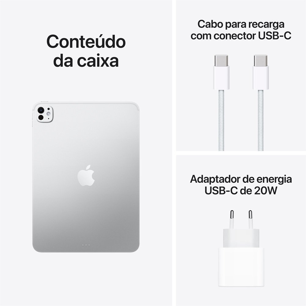 iPad Pro de 11 Chip M5, Wi-Fi, 1TB, Câmera 12MP. Vidro Nano-Texture, Prateado - MDWT4BZ/A - view 8