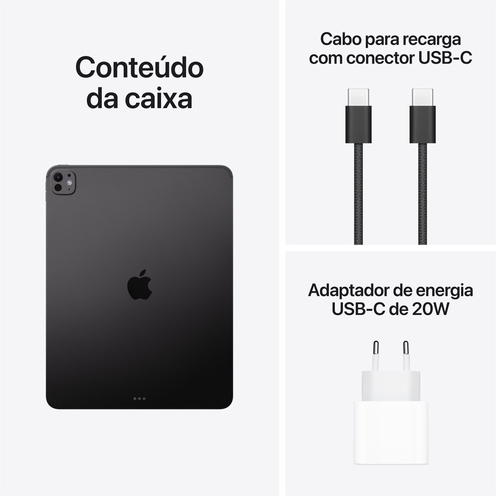 iPad Pro de 13 Chip M5, Wi-Fi, 2TB, Câmera 12MP. Vidro Convencional, Preto-espacial - MDYT4BZ/A - view 4