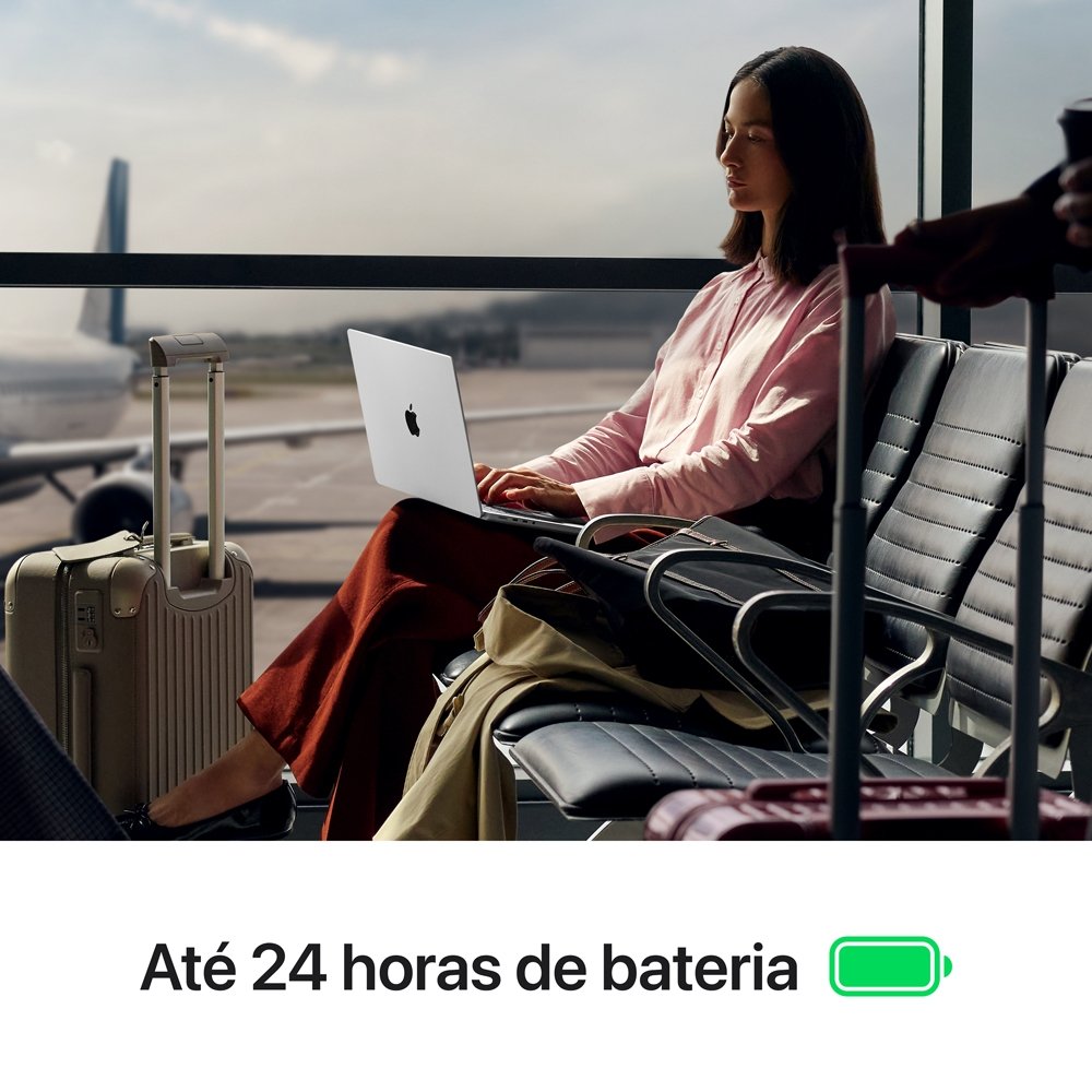MacBook Pro de 14, M5, CPU de 10 núcleos, GPU de 10 núcleos, 16GB RAM, SSD 1TB, Prateado - MDE54BZ/A - view 5