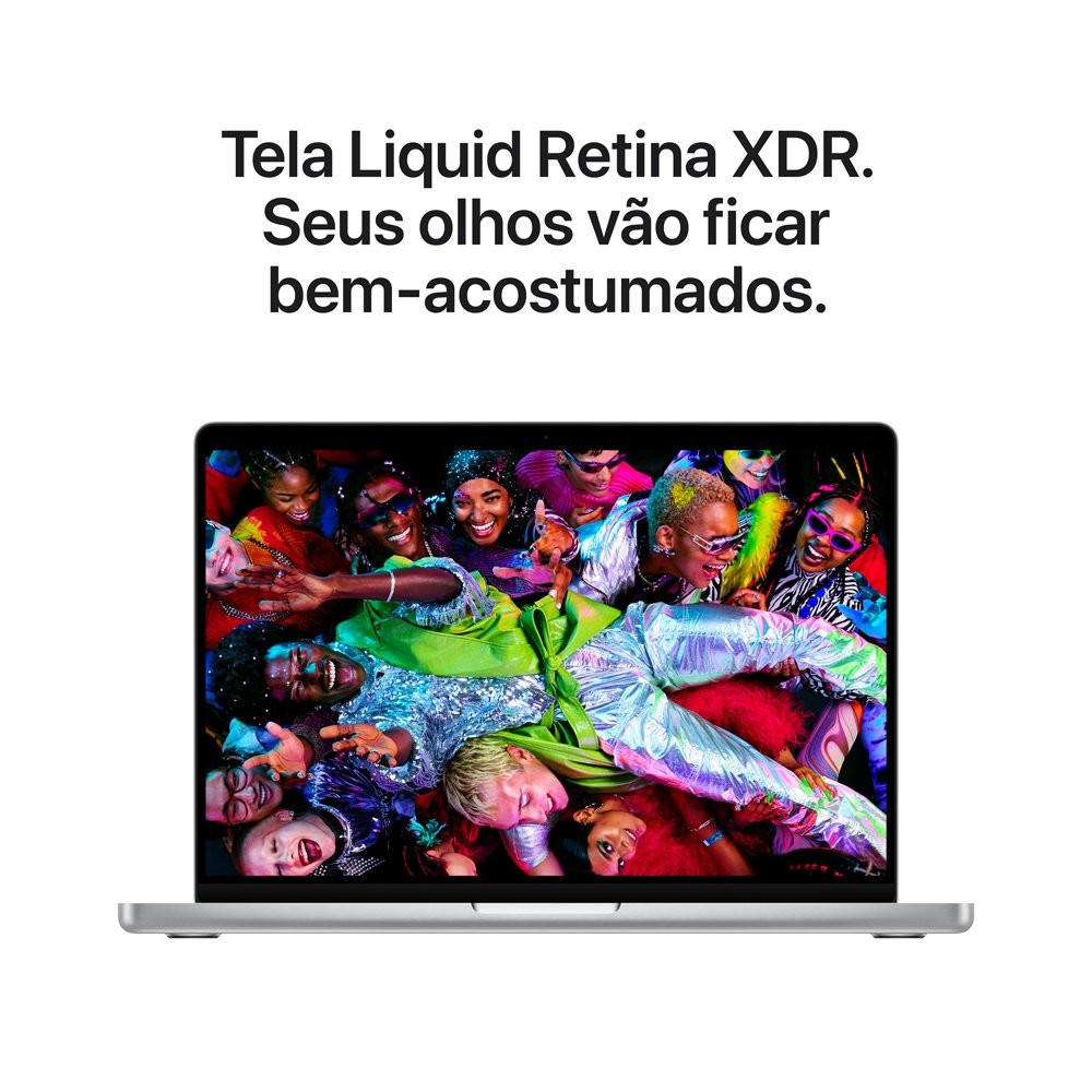 MacBook Pro de 14, M5, CPU de 10 núcleos, GPU de 10 núcleos, 16GB RAM, SSD 1TB, Prateado - MDE54BZ/A - view 7