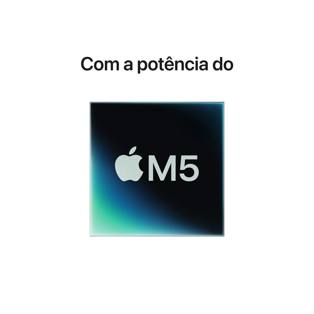 MacBook Pro de 14", M5, CPU de 10 núcleos, GPU de 10 núcleos, 24GB RAM, SSD 1TB, Prateado - MDE64BZ/A