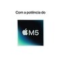 MacBook Pro de 14", M5, CPU de 10 núcleos, GPU de 10 núcleos, 24GB RAM, SSD 1TB, Prateado - MDE64BZ/A