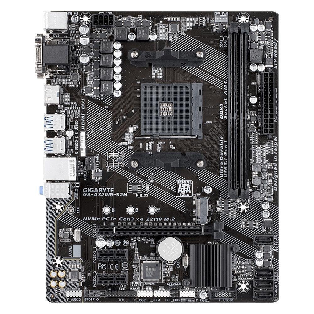 Micro Atx Gigabyte A520m Sh2 Placa Base Gigabyte A520M S2H