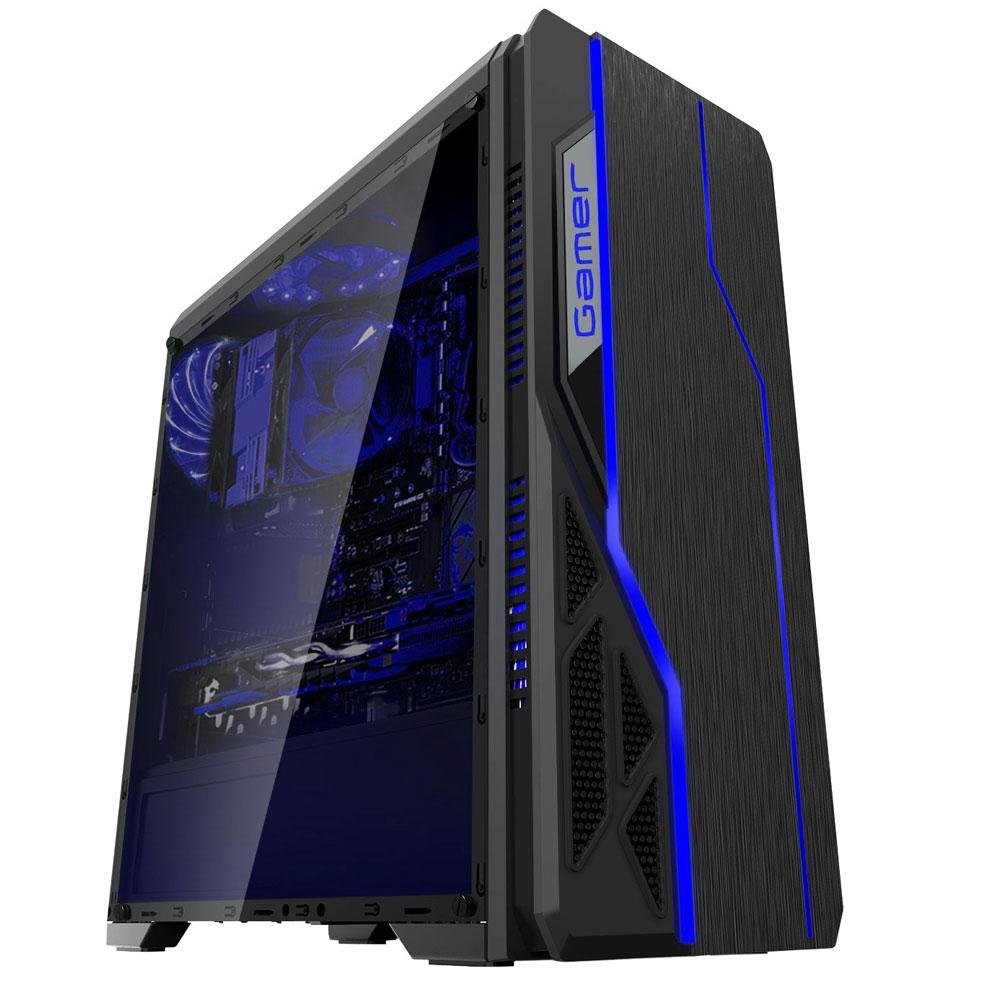 Imagem 4 de 12 do produto Gabinete Gamer Bluecase sem fonte USB 3.0 Preto BG-009