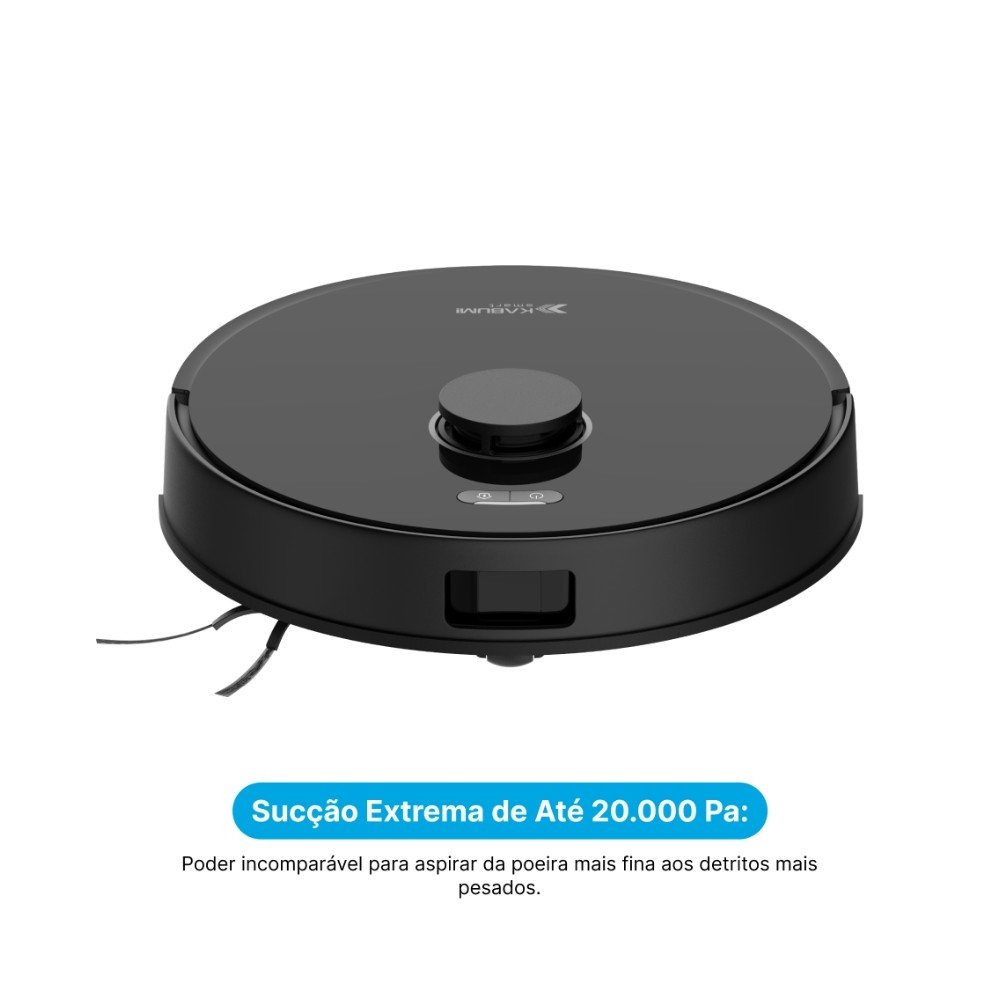 Robô Aspirador e passa pano Balão.info! smart K4000, Base Autolimpante, MOP Duplo Extensível, IA, 20000Pa, 220V, Preto - ( Balão.info - foto 6