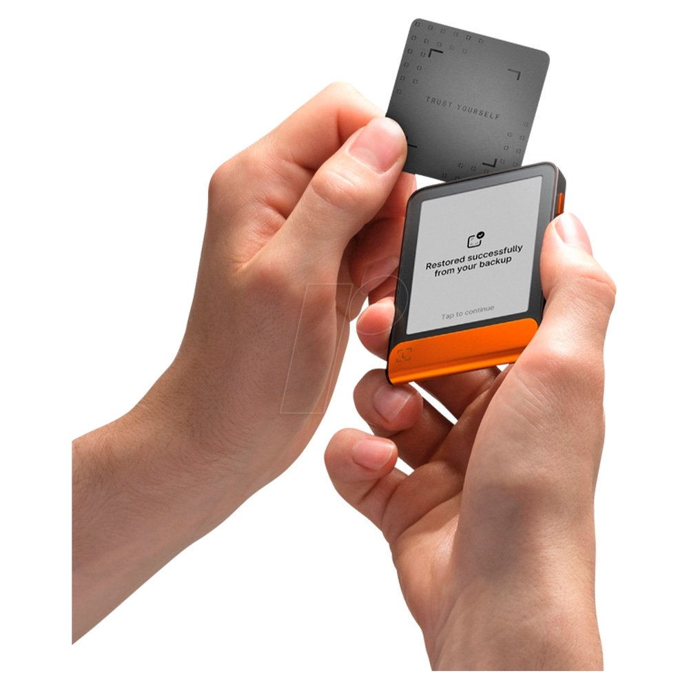 Carteira para Criptomoedas Ledger Flex, com Ledger Recovery Key, Laranja - FLEX-ORABTC-ENFRES - view 5