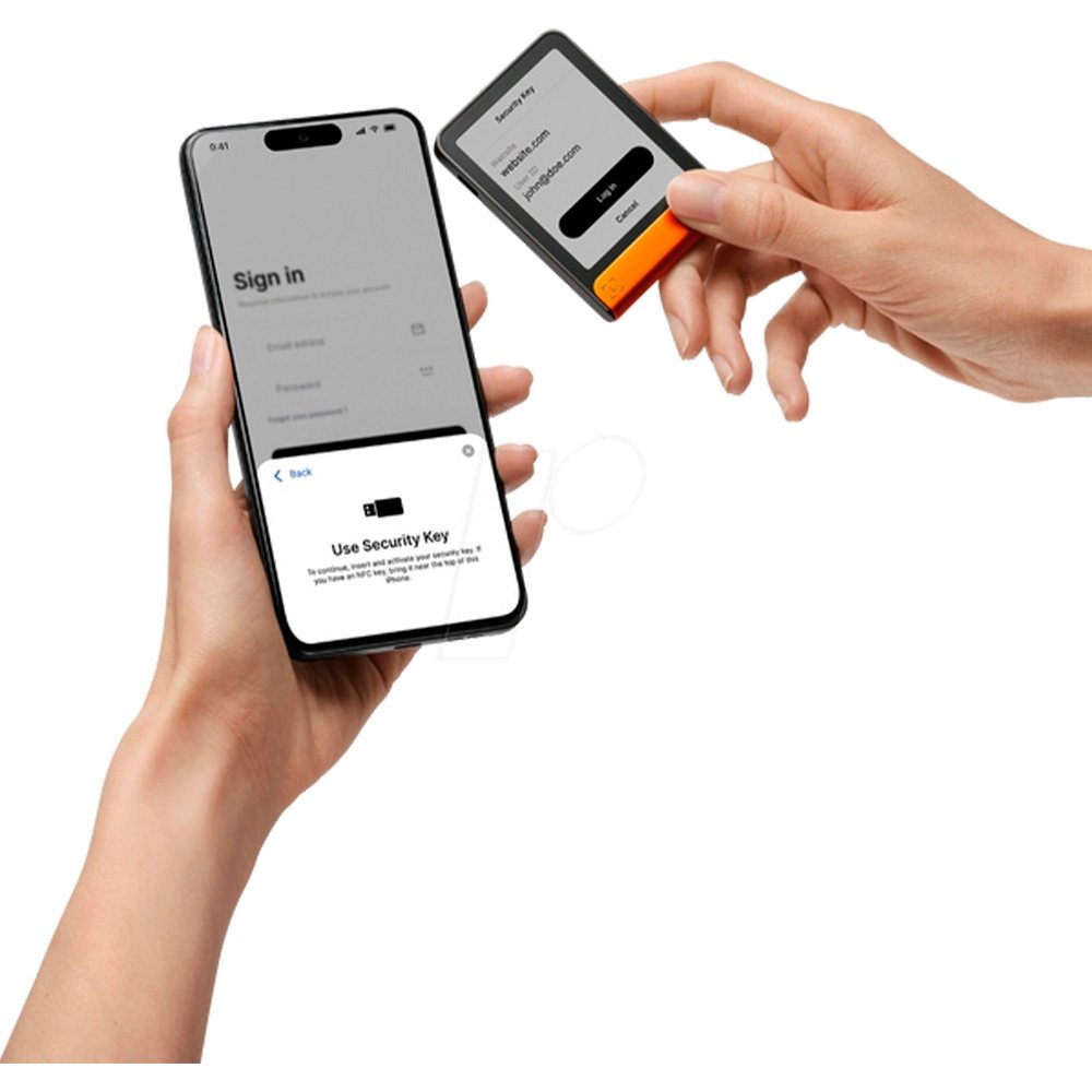 Carteira para Criptomoedas Ledger Flex, com Ledger Recovery Key, Laranja - FLEX-ORABTC-ENFRES - view 4