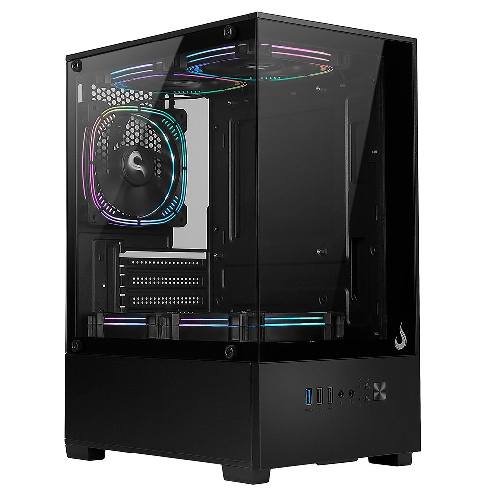 Gabinete Rise Mode Prisma Glass 01 Preto