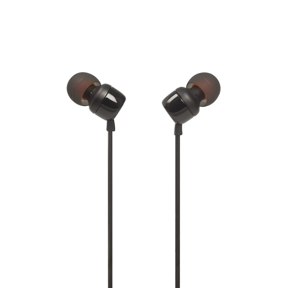 Fone de Ouvido Intra-auricular JBL Tune 110, com Fio, com Microfone, Preto - JBLT110BLKE