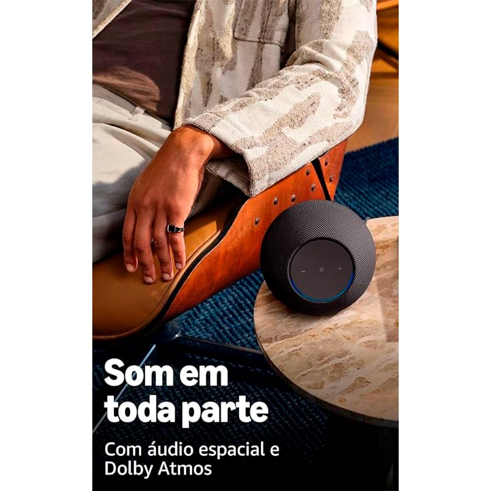 Echo Studio Amazon Geração Recente Grafite | KaBuM