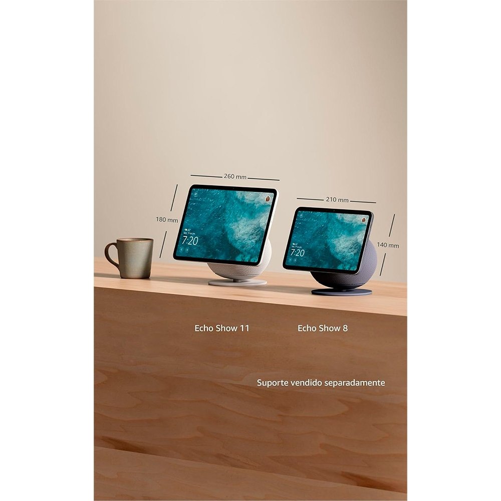 Echo Show 8 Amazon (Geração mais recente), Grafite - B0DYC2GV1Z - view 7