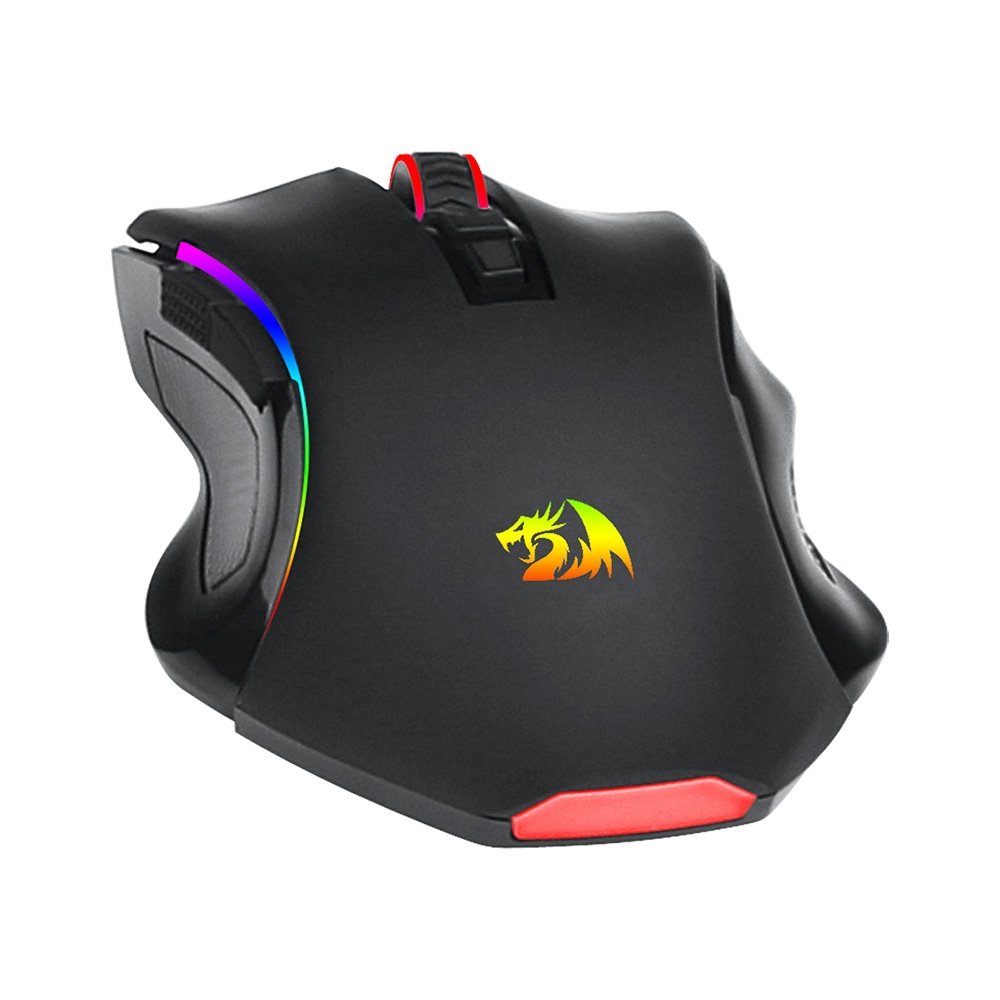 Imagem 7 de 7 do produto Mouse Gamer Sem Fio Redragon Griffin Pro, RGB, 4800 DPI, 7 Botões, USB 2.4GHz, Bluetooth, Preto - M602P-KS