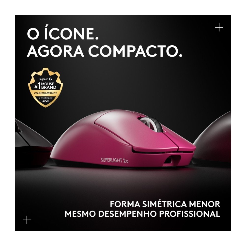 Mouse Gamer Sem Fio ( Balão.info) 2c, 5 botões, ( Balão.info) DPI, Atualização de até 8 kHz, PC e Mac, Magenta -910-( Balão.info - foto 2