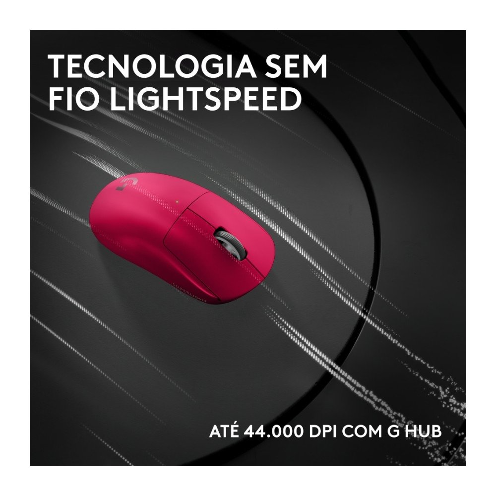 Mouse Gamer Sem Fio ( Balão.info) 2c, 5 botões, ( Balão.info) DPI, Atualização de até 8 kHz, PC e Mac, Magenta -910-( Balão.info - foto 5