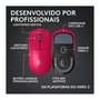 Mouse Gamer Sem Fio Logitech G PRO X SUPERLIGHT 2c, 5 botões, 44000 DPI, Atualização de até 8 kHz, PC e Mac, Magenta -910-007544