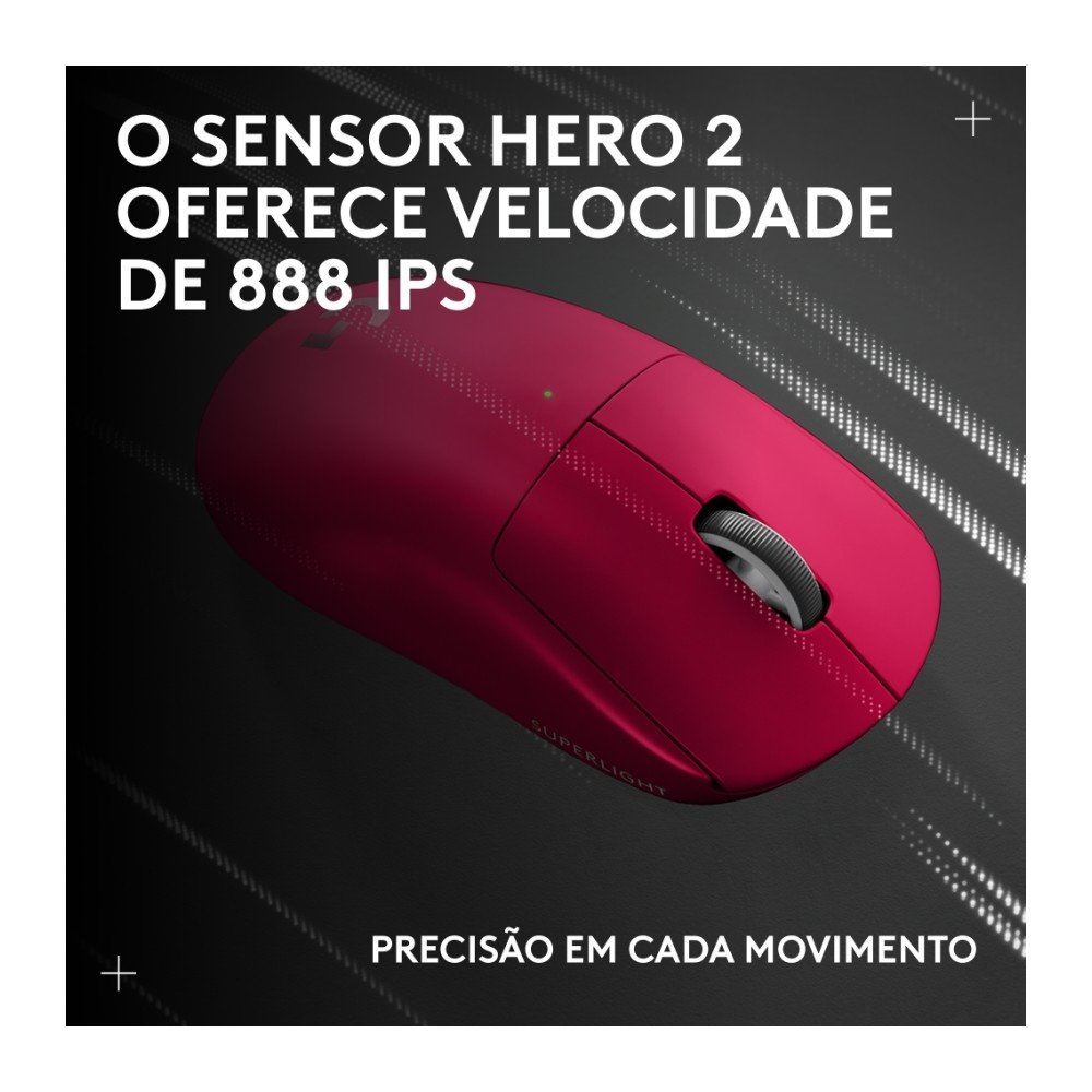 Mouse Gamer Sem Fio ( Balão.info) 2c, 5 botões, ( Balão.info) DPI, Atualização de até 8 kHz, PC e Mac, Magenta -910-( Balão.info - foto 12