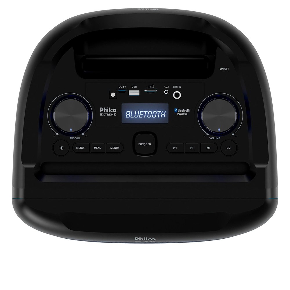 Caixa de Som Acústica Philco PCX5200, Bluetooth, Função TWS, Entrada para Microfone, Preto - 56603796 - view 10