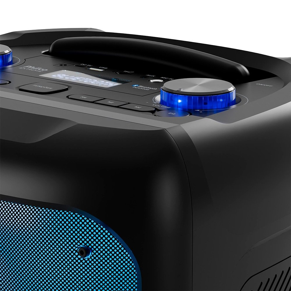 Caixa de Som Acústica Philco PCX5200, Bluetooth, Função TWS, Entrada para Microfone, Preto - 56603796 - view 8