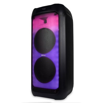 Caixa de Som Acústica Philco PCX7200, Bluetooth, Potente para Festas, Luzes Flash, Preto - 56603799
