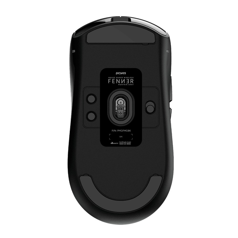 Imagem 7 de 8 do produto Mouse Gamer Sem Fio PCYES Fenner, RGB, 26000 DPI, 6 Botões, Wireless, Bluetooth, Polling Rate 8K, Cinza Montain - PMGFMG8K
