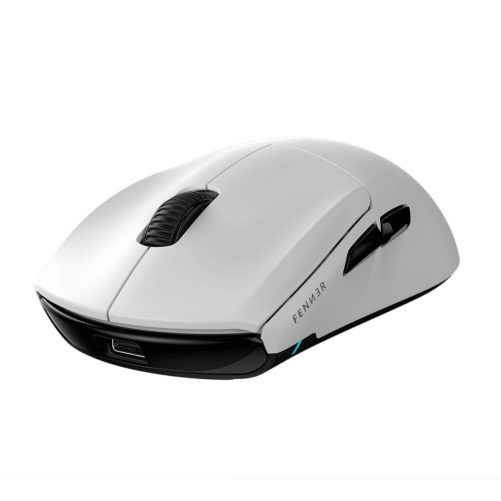 Imagem 2 de 8 do produto Mouse Gamer Sem Fio PCYES Fenner, RGB, 26000 DPI, 6 Botões, Wireless, Bluetooth, Polling Rate 8K, Branco Ghost - PMGFWG8K