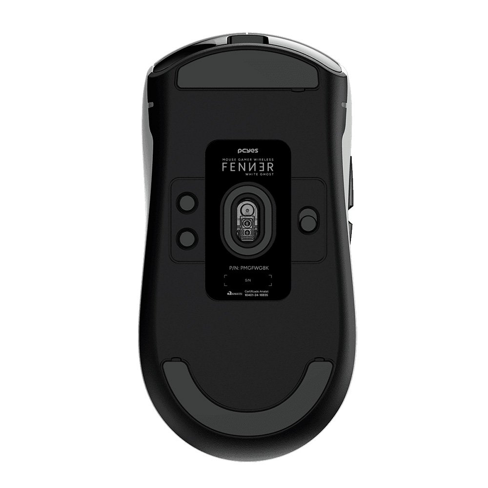 Imagem 7 de 8 do produto Mouse Gamer Sem Fio PCYES Fenner, RGB, 26000 DPI, 6 Botões, Wireless, Bluetooth, Polling Rate 8K, Branco Ghost - PMGFWG8K