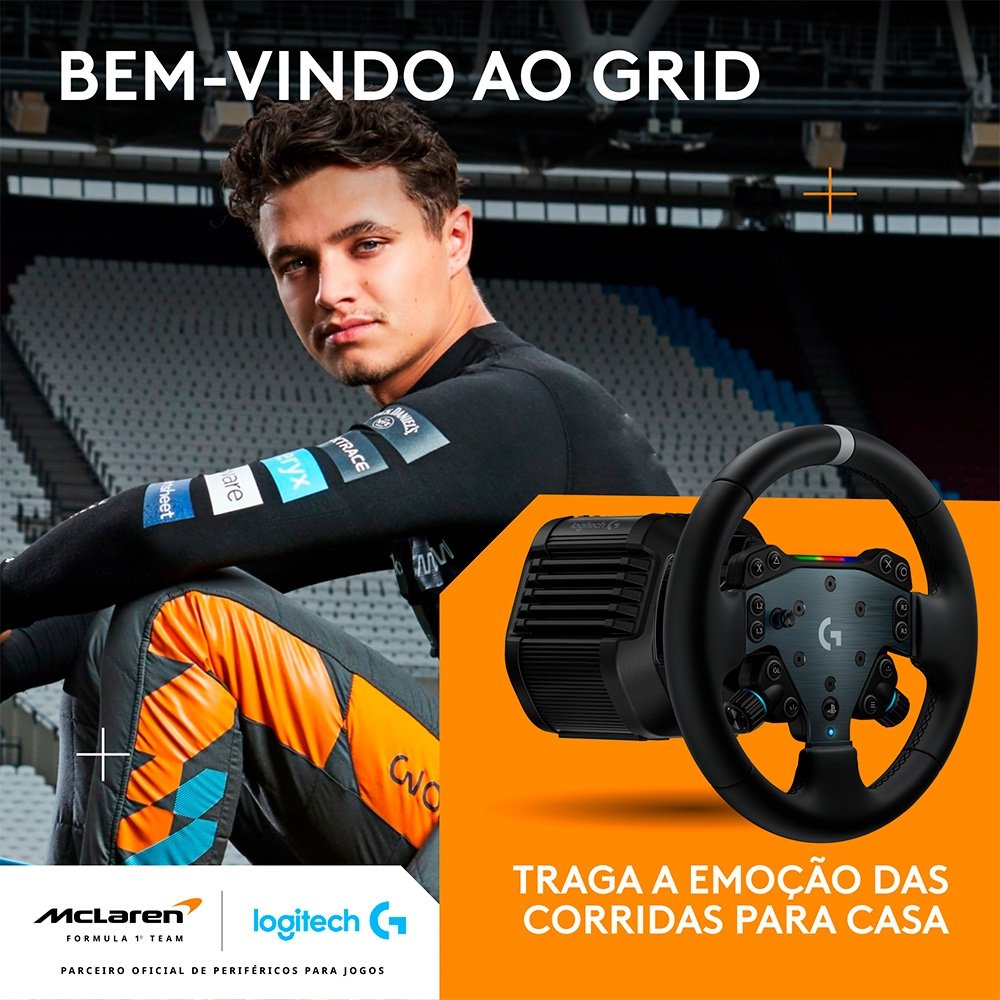 Volante Logitech G RS50 Com Direct Drive DE 8 Nm, Feedback TRUEFORCE, Ultrarealista, Compatível com PS4, PS5 e PC - 941-000265