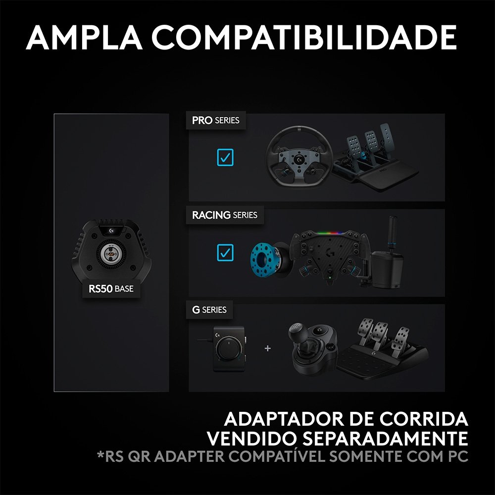 Volante Logitech G RS50 Com Direct Drive DE 8 Nm, Feedback TRUEFORCE, Ultrarealista, Compatível com Xbox/PC - 941-000273 - view 7