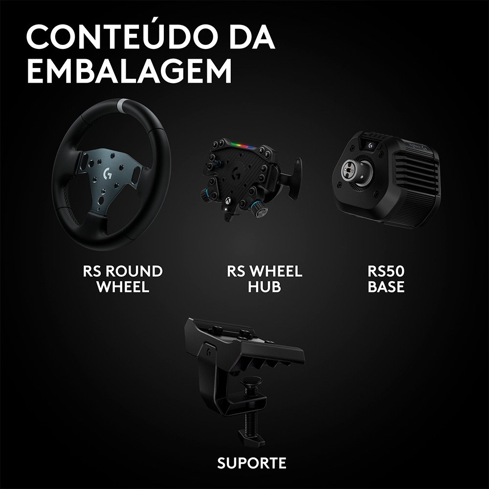 Volante Logitech G RS50 Com Direct Drive DE 8 Nm, Feedback TRUEFORCE, Ultrarealista, Compatível com Xbox/PC - 941-000273 - view 9