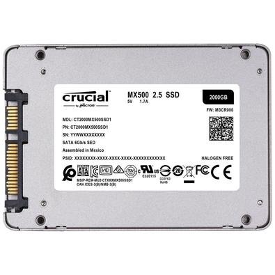 【未開封】Crucial SSD 2TB MX500 SSD interna SATA MX500 de 2 TB 3D NAND Crucial (com