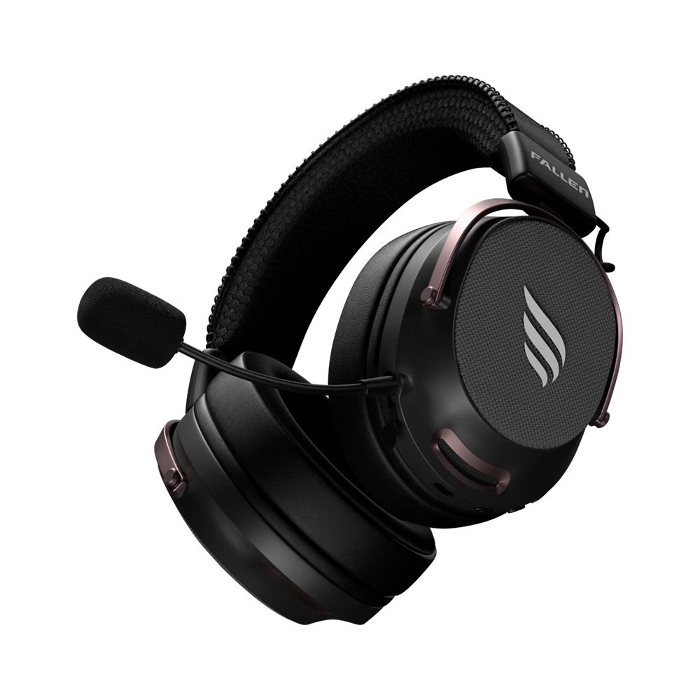 Headset Gamer Sem Fio Fallen Morcego Pro Wireless, 7.1 Virtual, Surround, Bluetooth 5.2, Microfone Destacável, Preto ( Balão.info - foto 6