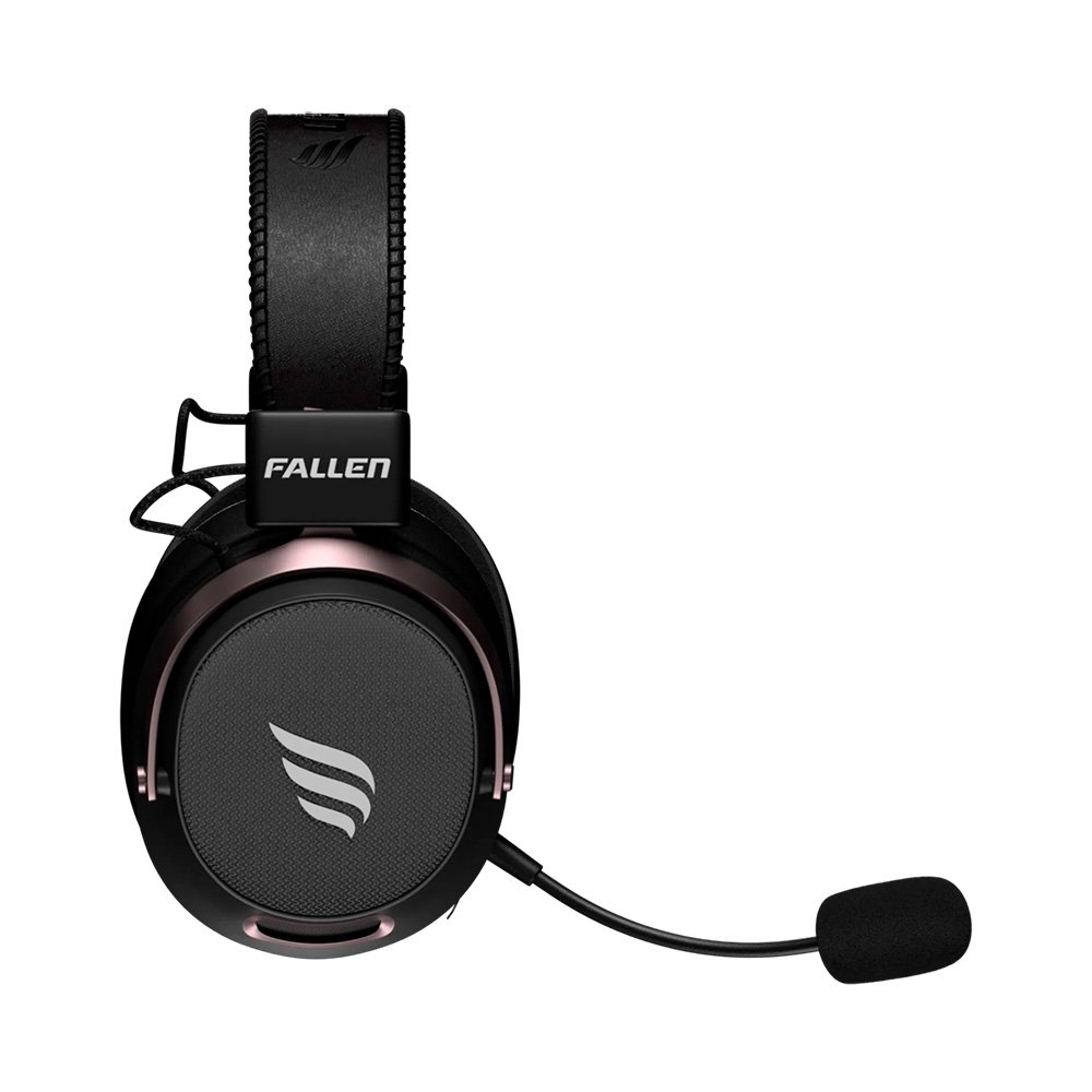 Headset Gamer Sem Fio Fallen Morcego Pro Wireless, 7.1 Virtual, Surround, Bluetooth 5.2, Microfone Destacável, Preto ( Balão.info - foto 3