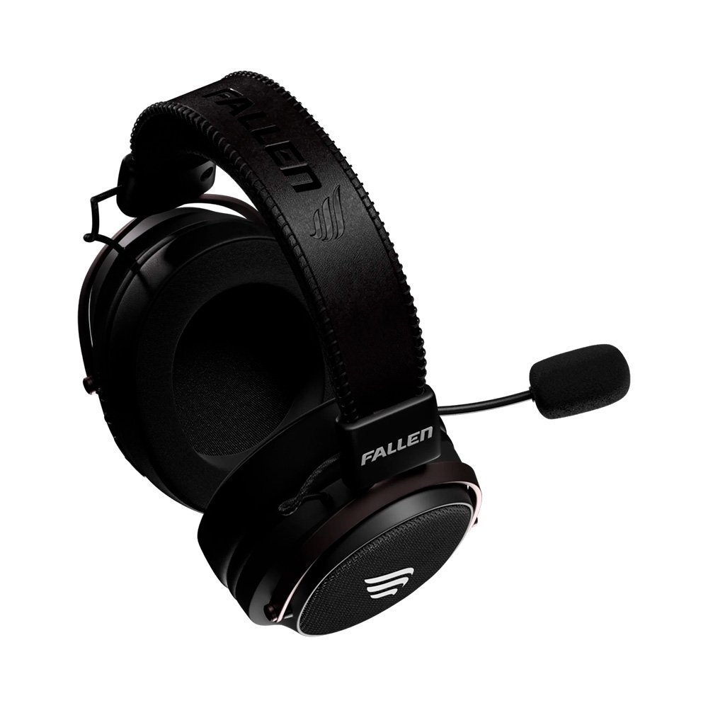 Headset Gamer Sem Fio Fallen Morcego Pro Wireless, 7.1 Virtual, Surround, Bluetooth 5.2, Microfone Destacável, Preto ( Balão.info - foto 5