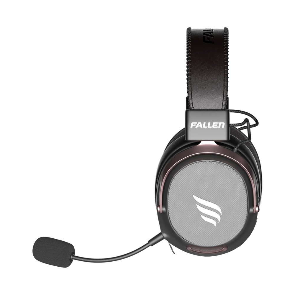 Headset Gamer Sem Fio Fallen Morcego Pro Wireless, 7.1 Virtual, Surround, Bluetooth 5.2, Microfone Destacável, Preto ( Balão.info - foto 4