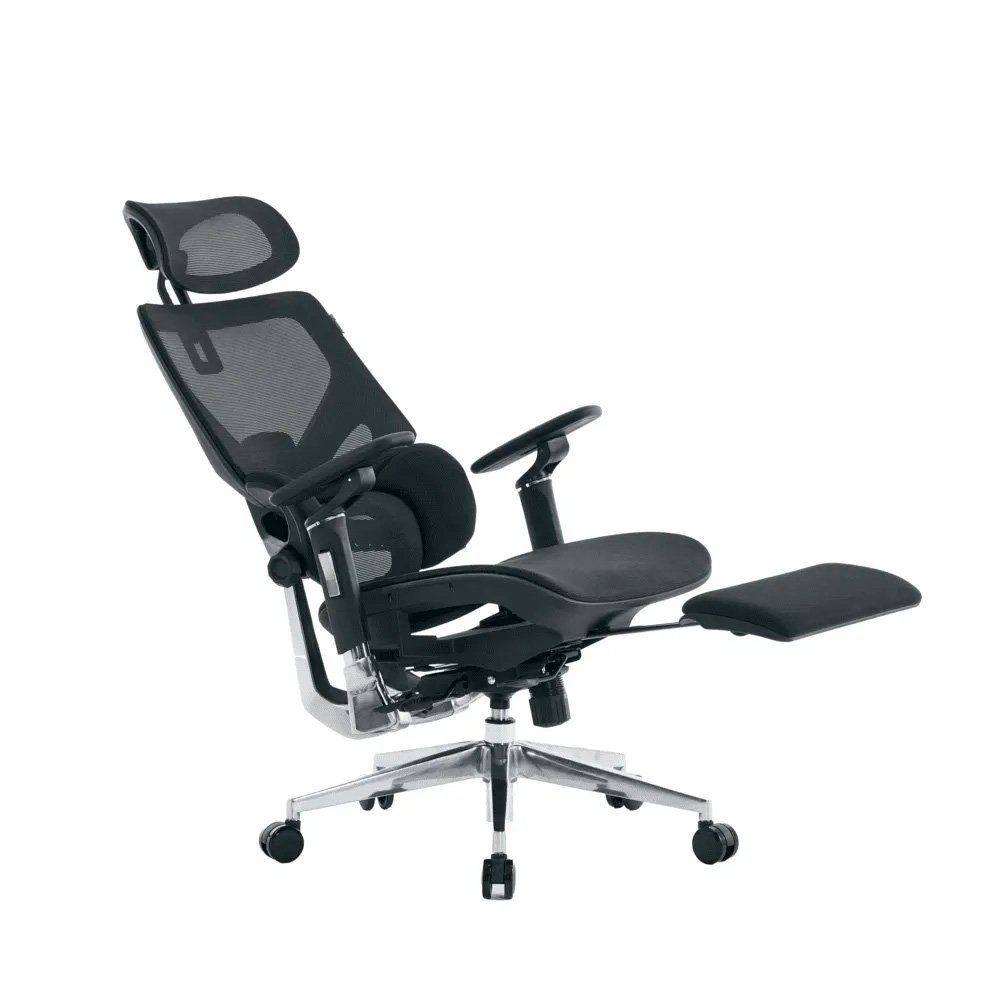Cadeira Office XT Office X-Space Aluminum, Até 130Kg, Reclinável, Braço 6D, Cilindro de Gás Classe 4, Tela Mesh, Preta - XTO-101 - view 2