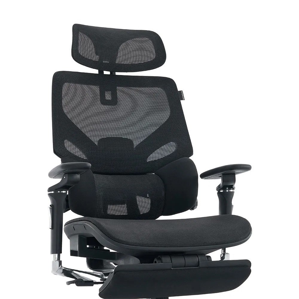 Cadeira Office XT Office X-Space Aluminum, Até 130Kg, Reclinável, Braço 6D, Cilindro de Gás Classe 4, Tela Mesh, Preta - XTO-101 - view 4
