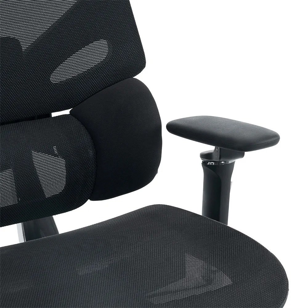 Cadeira Office XT Office X-Space Aluminum, Até 130Kg, Reclinável, Braço 6D, Cilindro de Gás Classe 4, Tela Mesh, Preta - XTO-101 - view 7