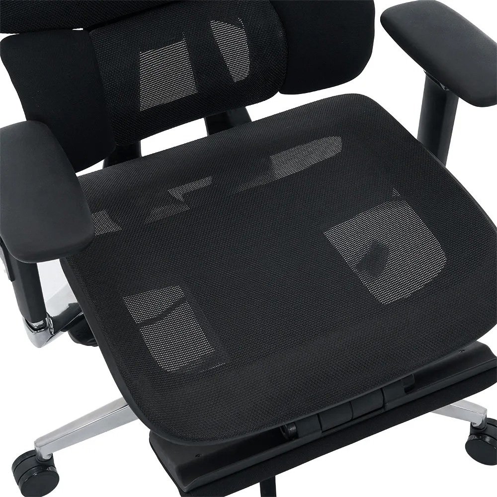 Cadeira Office XT Office X-Space Aluminum, Até 130Kg, Reclinável, Braço 6D, Cilindro de Gás Classe 4, Tela Mesh, Preta - XTO-101 - view 8