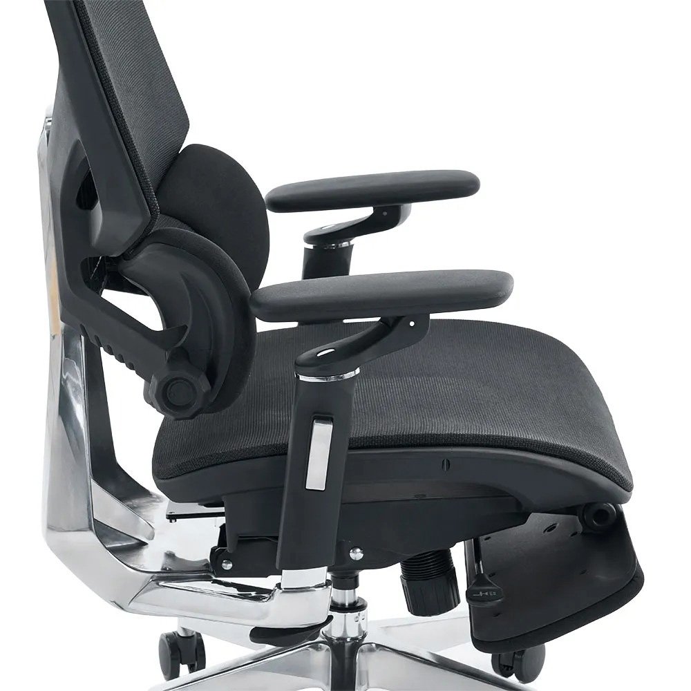 Cadeira Office XT Office X-Space Aluminum, Até 130Kg, Reclinável, Braço 6D, Cilindro de Gás Classe 4, Tela Mesh, Preta - XTO-101 - view 10