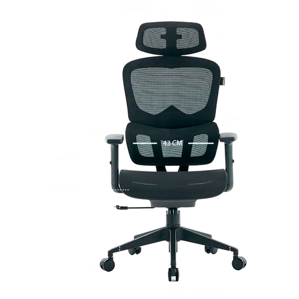 Cadeira Office XT Office X-Max, Até 120Kg, Reclinável, Braço 2D, Cilindro de Gás Classe 4, Tela Mesh, Preta - XTO-103 - view 8