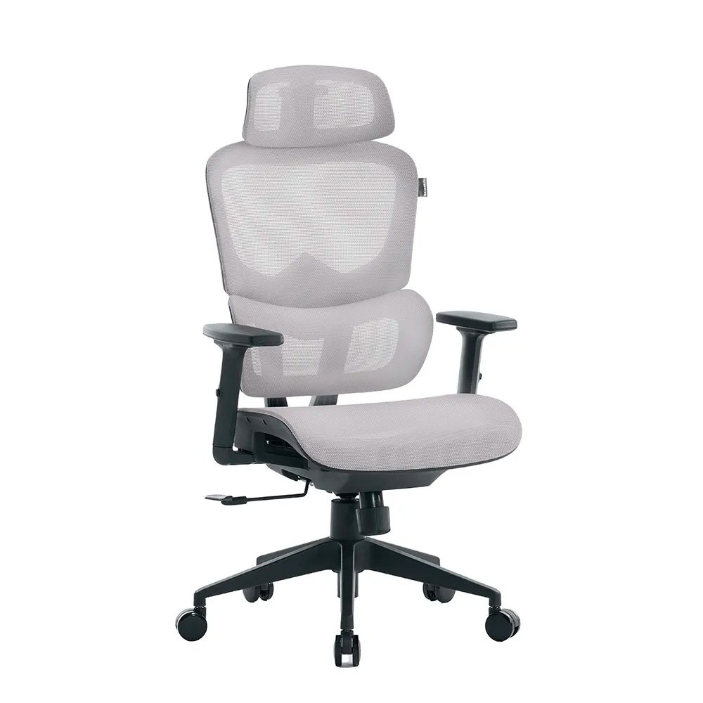 Cadeira Office XT Office X-Max, Até 120Kg, Reclinável, Braço 2D, Cilindro de Gás Classe 4, Tela Mesh, Cinza e Preta - XTO-104 - view 2