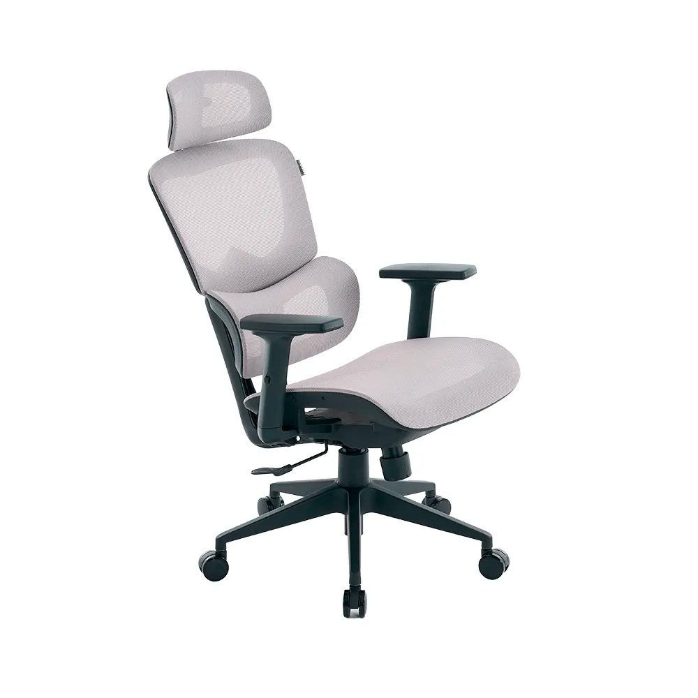 Cadeira Office XT Office X-Max, Até 120Kg, Reclinável, Braço 2D, Cilindro de Gás Classe 4, Tela Mesh, Cinza e Preta - XTO-104 - view 3