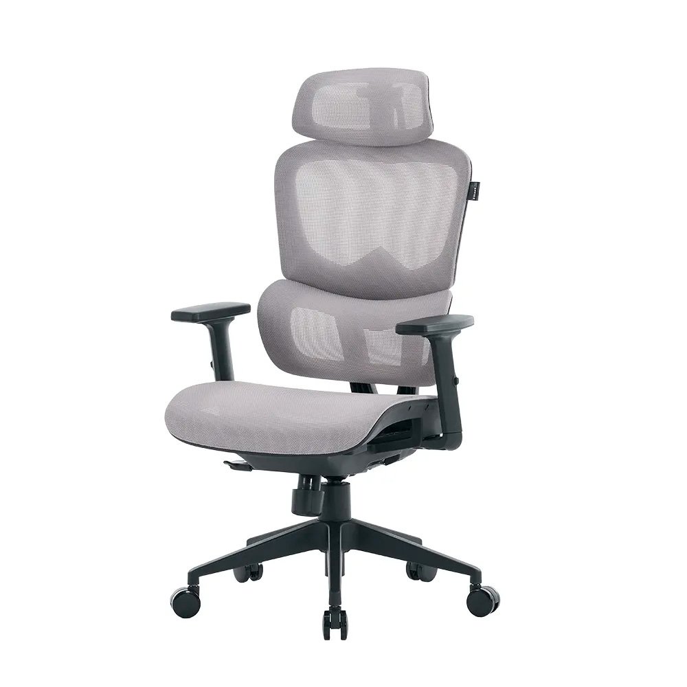 Cadeira Office XT Office X-Max, Até 120Kg, Reclinável, Braço 2D, Cilindro de Gás Classe 4, Tela Mesh, Cinza e Preta - XTO-104 - view 7