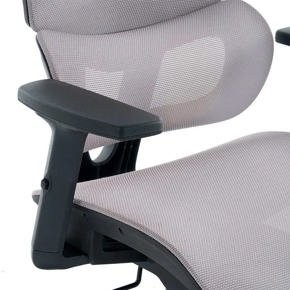 Cadeira Office XT Office X-Max, Até 120Kg, Reclinável, Braço 2D, Cilindro de Gás Classe 4, Tela Mesh, Cinza e Preta - XTO-104 - view 8
