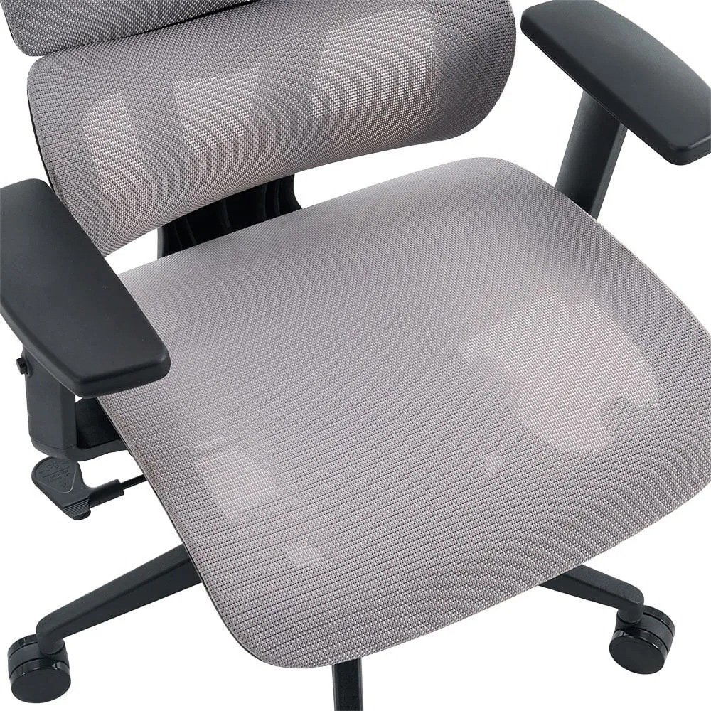 Cadeira Office XT Office X-Max, Até 120Kg, Reclinável, Braço 2D, Cilindro de Gás Classe 4, Tela Mesh, Cinza e Preta - XTO-104 - view 9