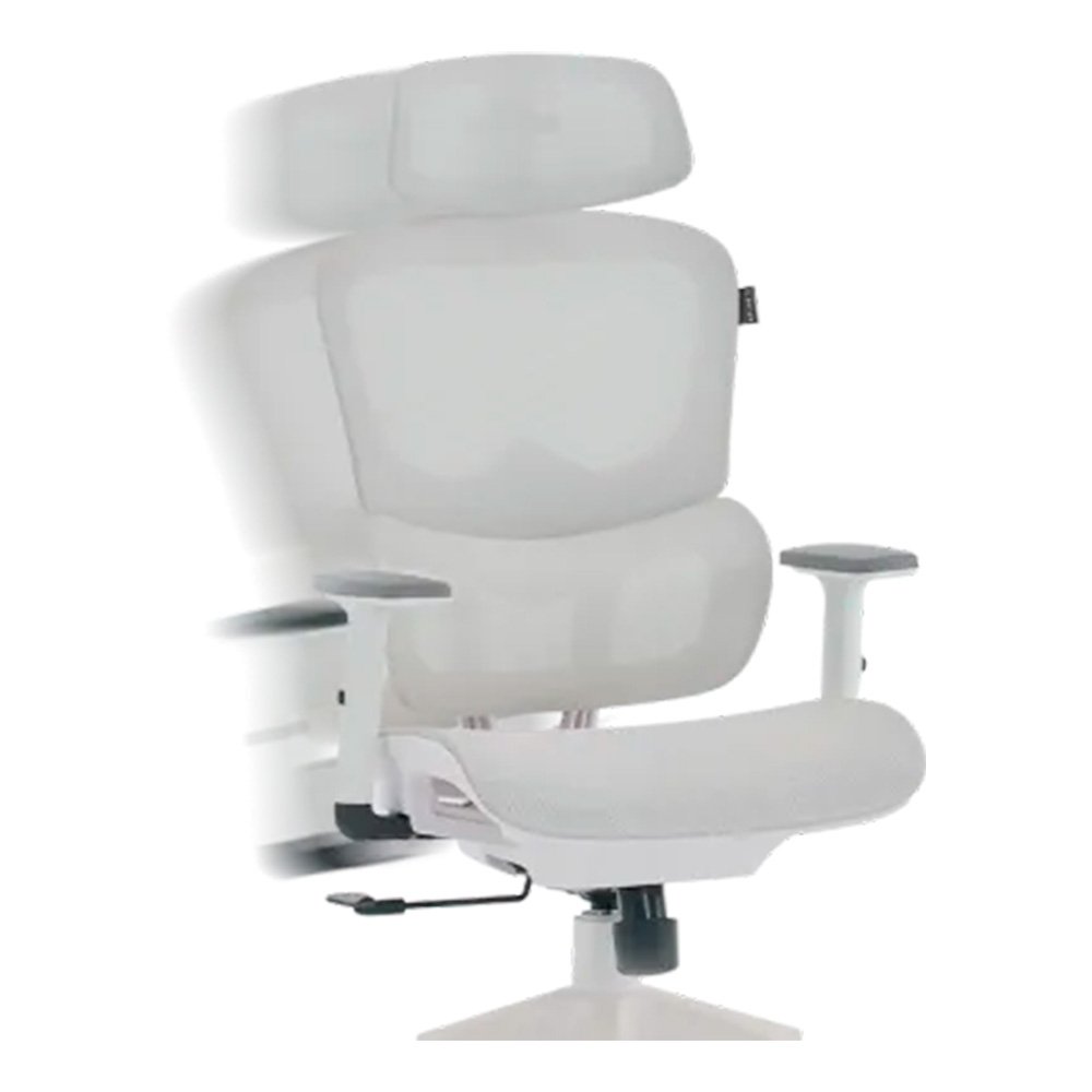 Cadeira Office XT Office X-Max, Até 120Kg, Reclinável, Braço 2D, Cilindro de Gás Classe 4, Tela Mesh, Branca e Cinza Claro - XTO-105 - view 15