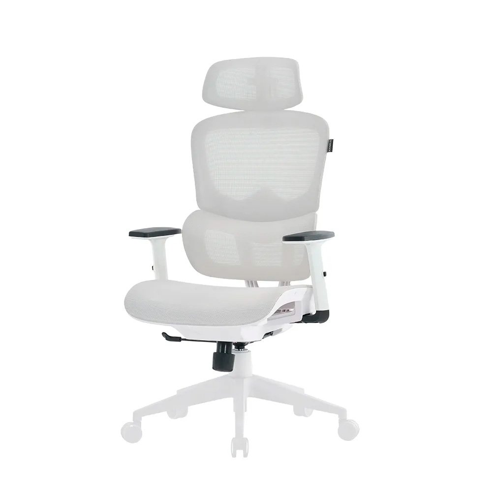 Cadeira Office XT Office X-Max, Até 120Kg, Reclinável, Braço 2D, Cilindro de Gás Classe 4, Tela Mesh, Branca e Cinza Claro - XTO-105 - view 17